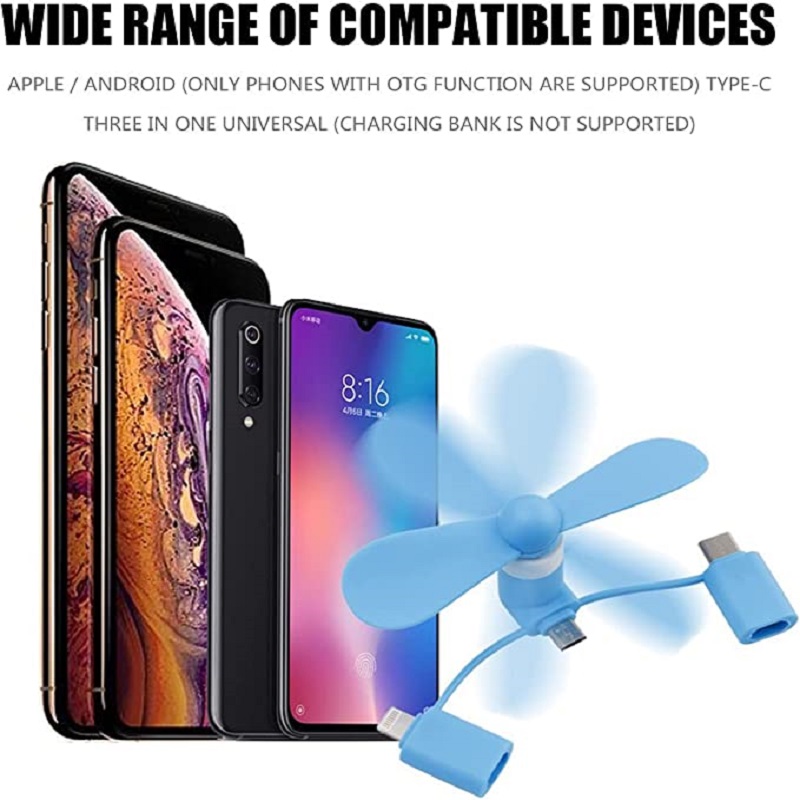 3 in 1 USB Powered Phone Fan f - Micro Usb Cable 评论和价格