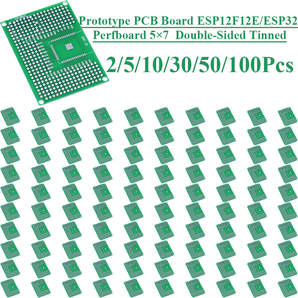 2~100Pcs 5X7 Double Sided Tin  - Pcb Prototyping Board 评论和价格